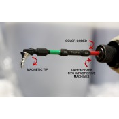 TQRx iMPACT T25/SQ2 Star/Torx® & Square Double Ended Impact Bit 5/pk