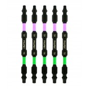 TQRx iMPACT T25/PH2 Star/Torx® & Phillips Double Ended Impact Bit 5/pk