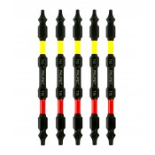 TQRx iMPACT T25/PH2 Star/Torx® & Phillips Double Ended Impact Bit 5/pk