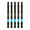 TQRx iMPACT T25/PH2 Star/Torx® & Phillips Double Ended Impact Bit 5/pk