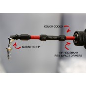 PHLiPBiT Square & Phillips Impact Drive Bit 6" No 2 (5pk)