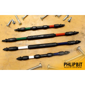 PHLiPBiT CAN ELECT Square & Phillips Impact Drive Bit 4" (3pc Set)